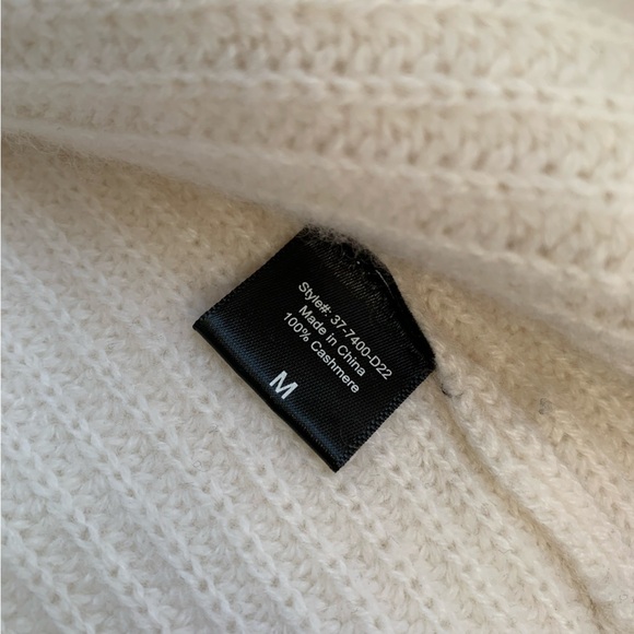 Jenni Kayne Cropped Cashmere Cocoon V Neck Knit Cardigan Sweater Ivory - Picture 5 of 9